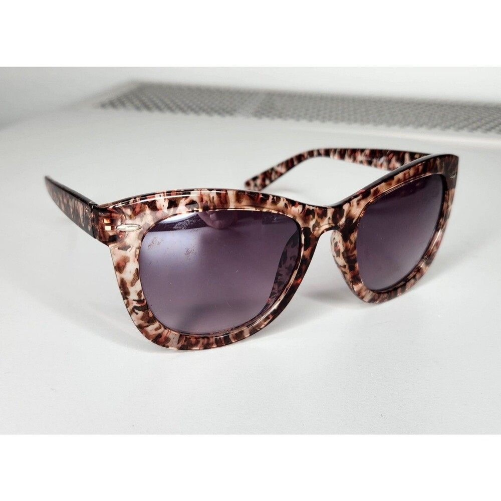 LRI Forever Sun Sunglasses Women's Leopard Print Cats Eye Frames